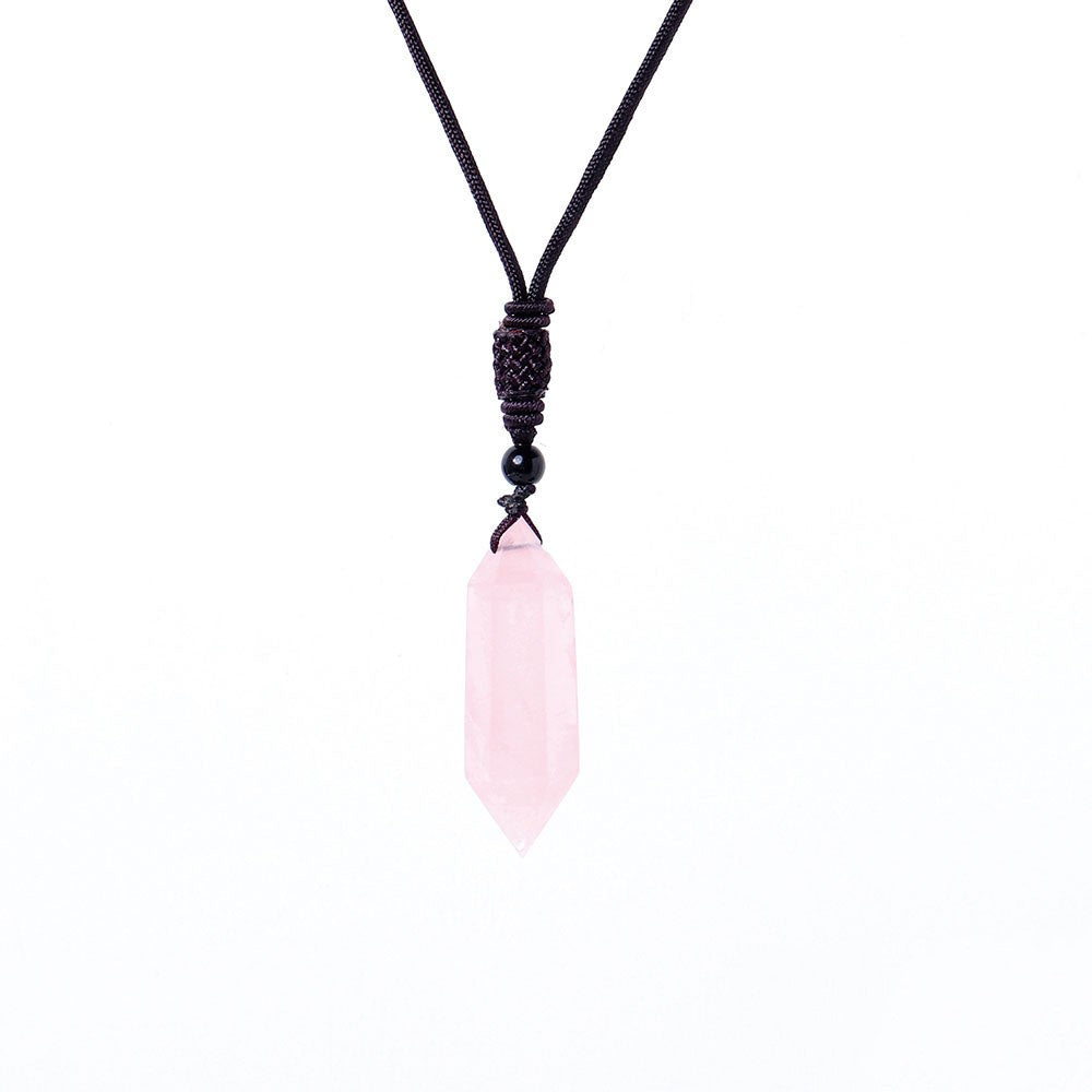 Raw Crystal Energy Stone Jewelry Pendant Necklace-Teresa&#39;s Fashionista LLC