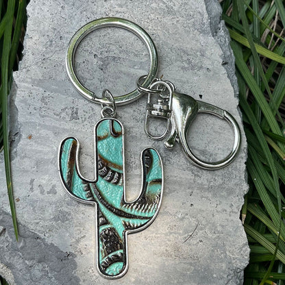 Cactus Shape Key Chain-Teresa&#39;s Fashionista LLC