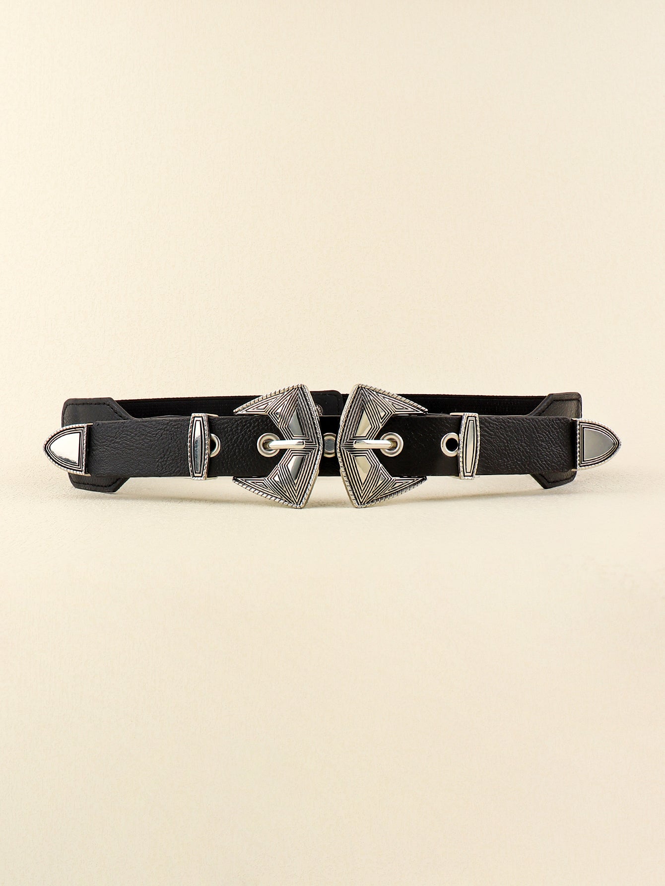 Double Buckle PU Leather Belt-Teresa&#39;s Fashionista LLC