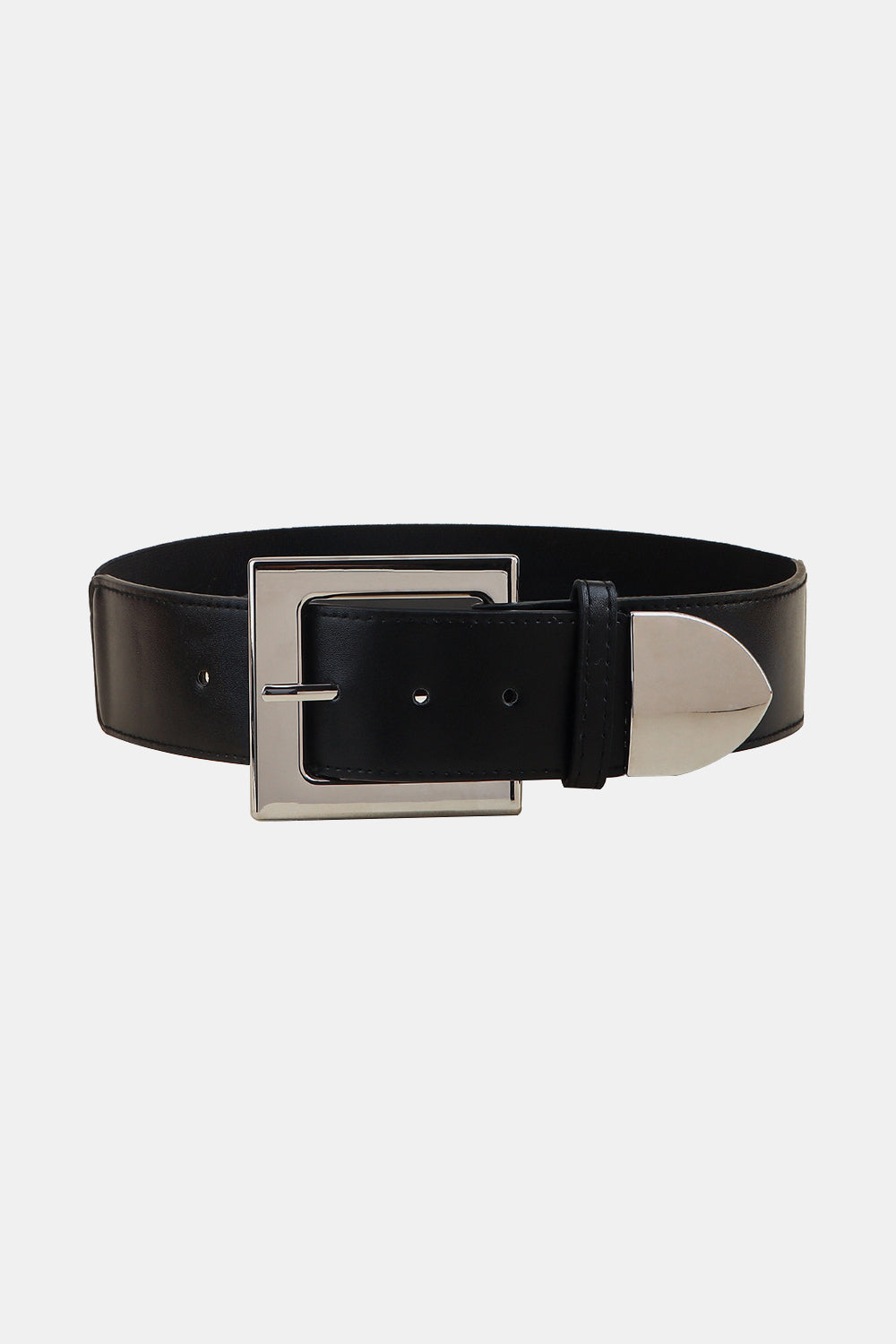 Zinc Alloy Buckle PU Leather Belt-Teresa&#39;s Fashionista LLC