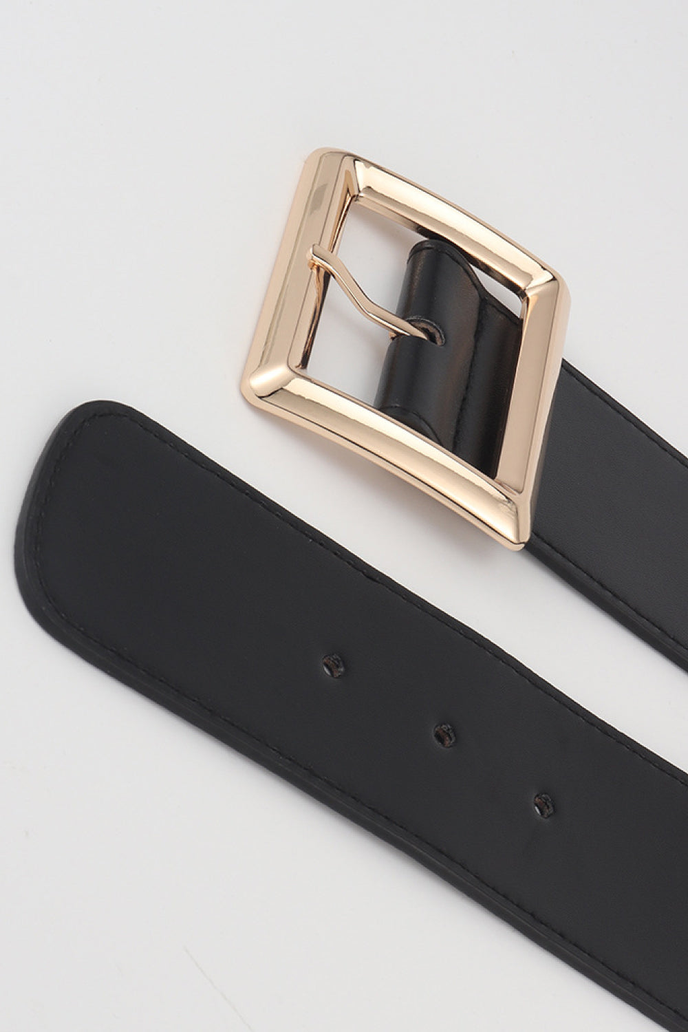 Rectangle Buckle Elastic Wide Belt-Teresa&#39;s Fashionista LLC