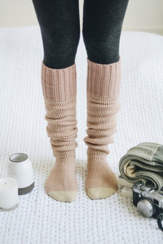 Knitted Lounge Socks-Teresa&#39;s Fashionista LLC