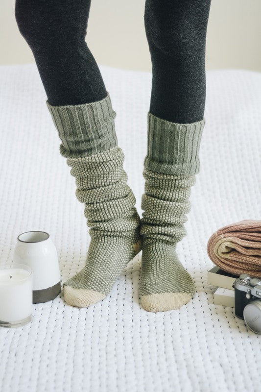 Knitted Lounge Socks-Teresa&#39;s Fashionista LLC