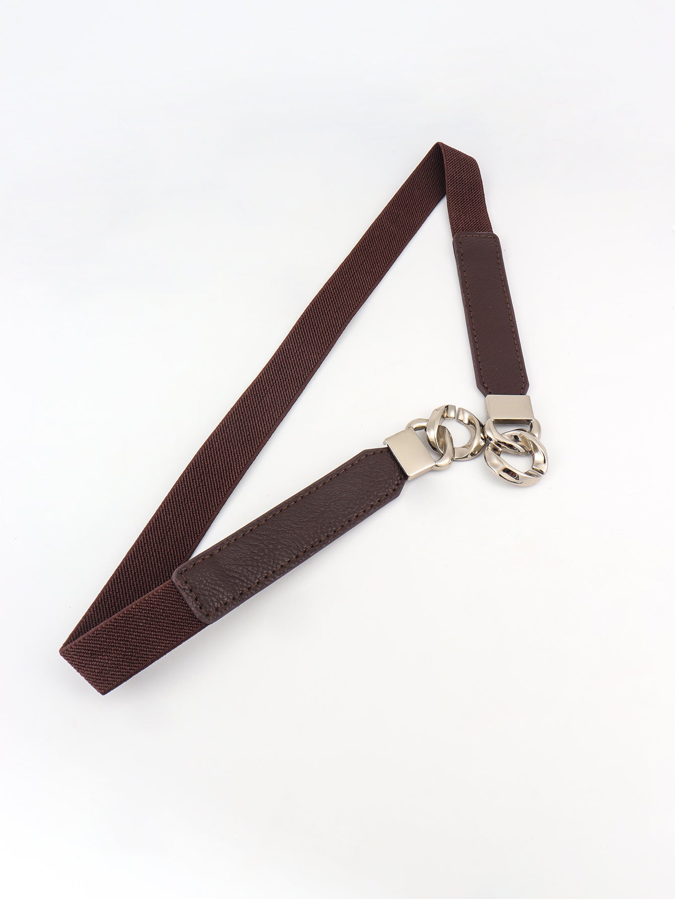 Zinc Alloy Buckle Elastic PU Belt-Teresa&#39;s Fashionista LLC