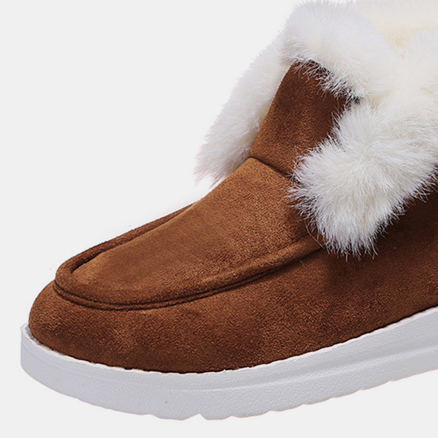 Furry Suede Snow Boots-Teresa&#39;s Fashionista LLC