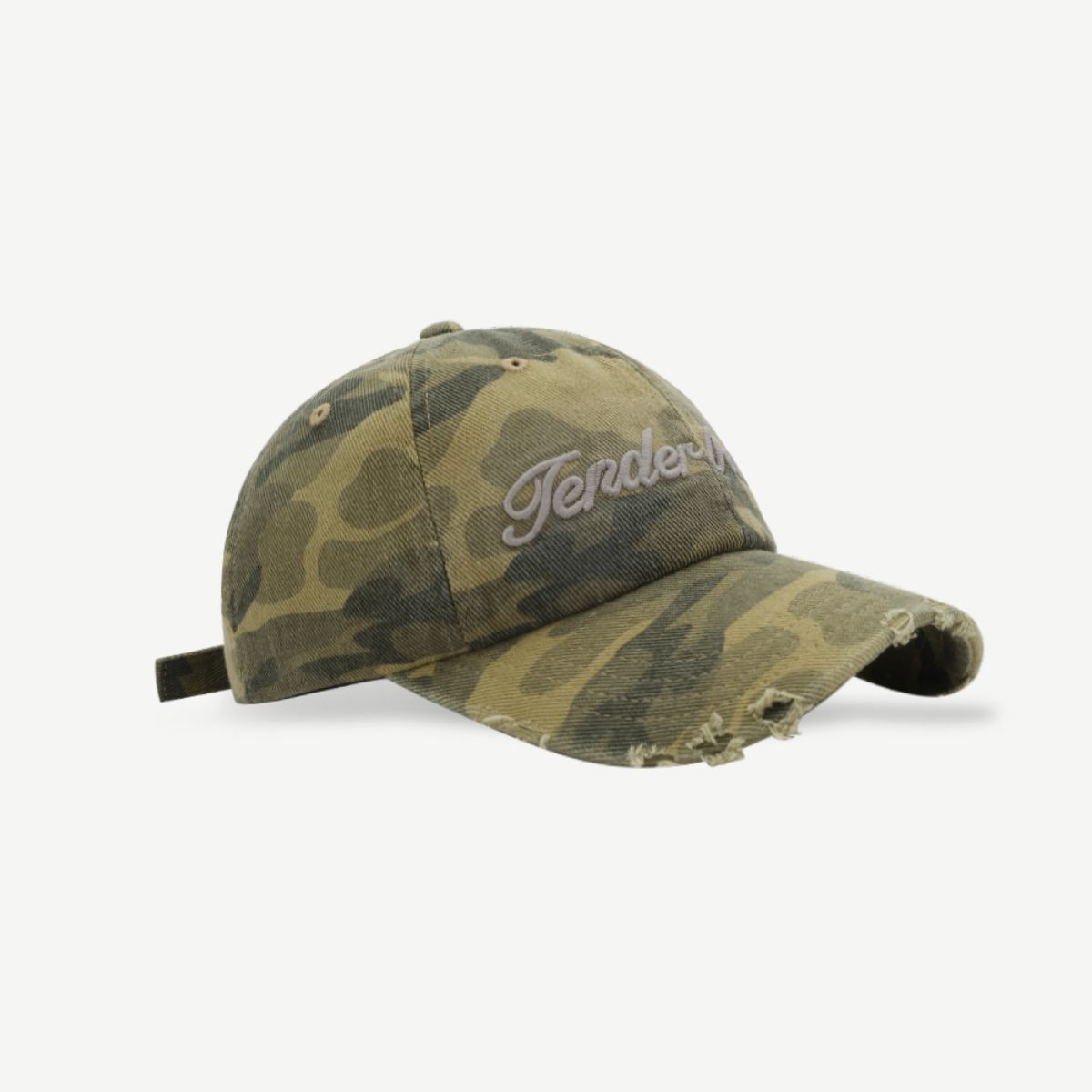 Letter Graphic Camouflage Cotton Hat-Teresa&#39;s Fashionista LLC