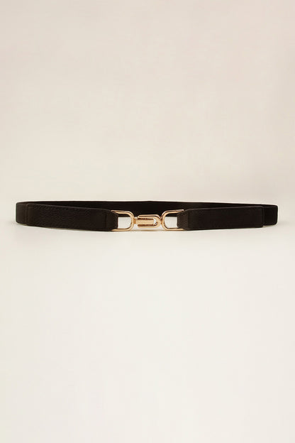 Alloy Buckle Elastic Belt-Teresa&#39;s Fashionista LLC