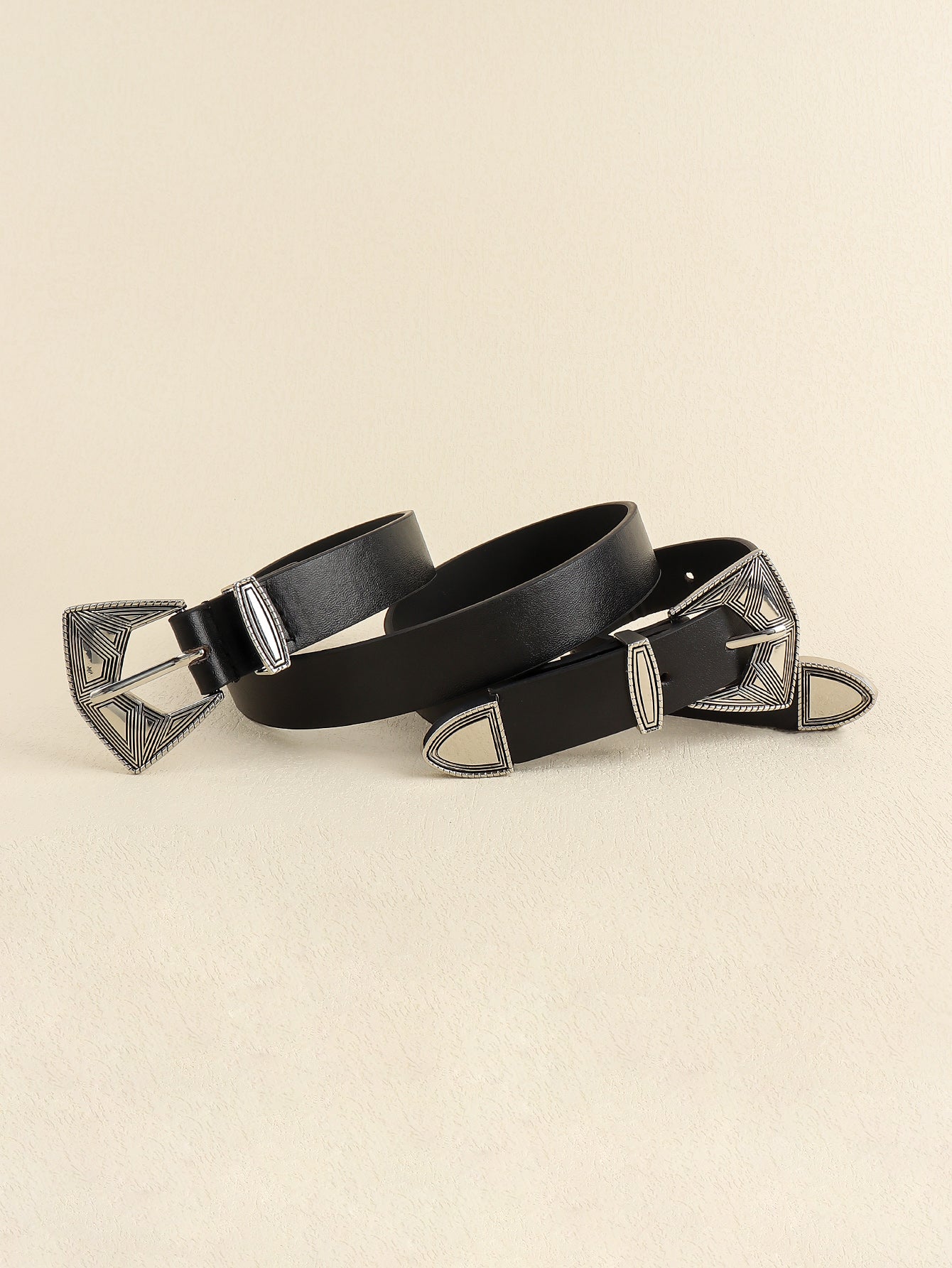 Double Buckle PU Leather Belt-Teresa&#39;s Fashionista LLC