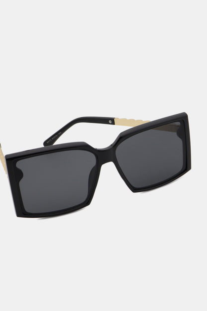 Polycarbonate Frame Square Sunglasses-Teresa&#39;s Fashionista LLC