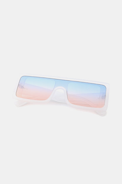 Polycarbonate Frame Rectangle Sunglasses-Teresa&#39;s Fashionista LLC