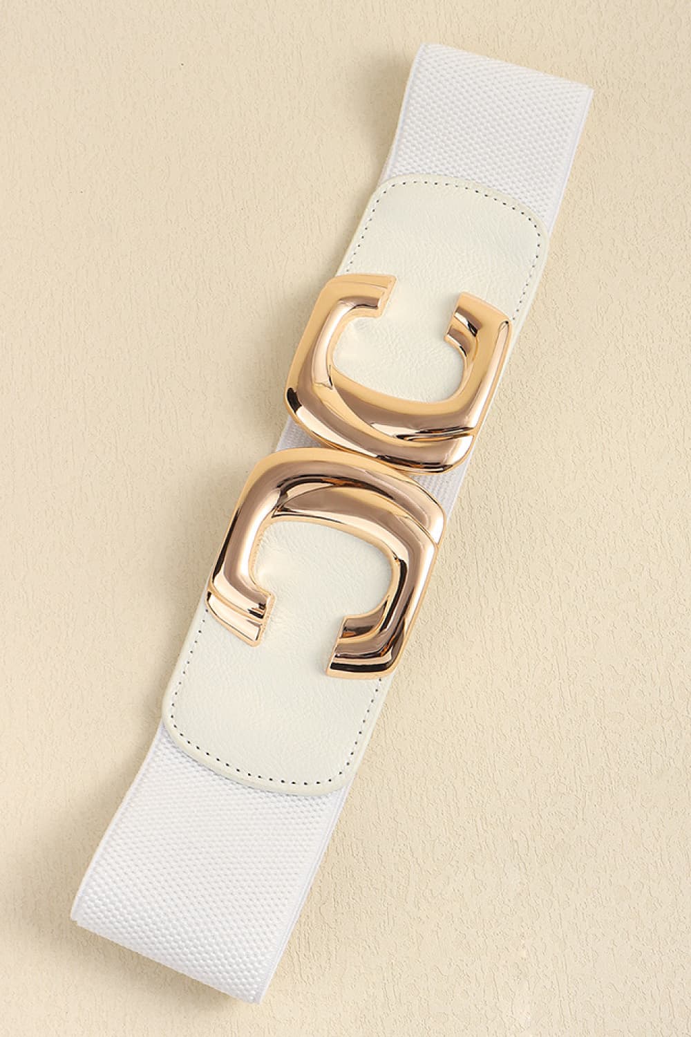 Zinc Alloy Buckle Elastic Wide Belt-Teresa&#39;s Fashionista LLC