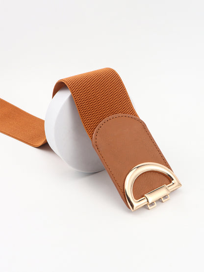 D Buckle Elastic Belt-Teresa&#39;s Fashionista LLC