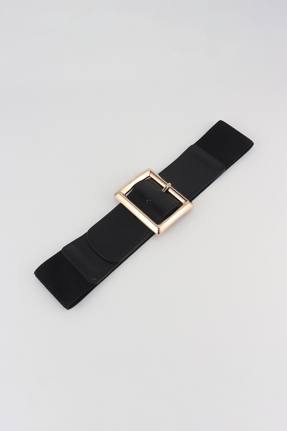 Rectangle Buckle Elastic Wide Belt-Teresa&#39;s Fashionista LLC