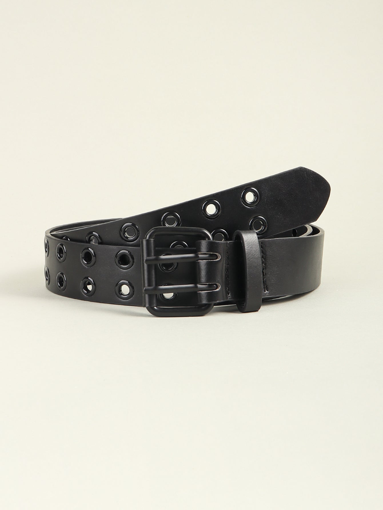 Grommet PU Leather Belt-Teresa&#39;s Fashionista LLC