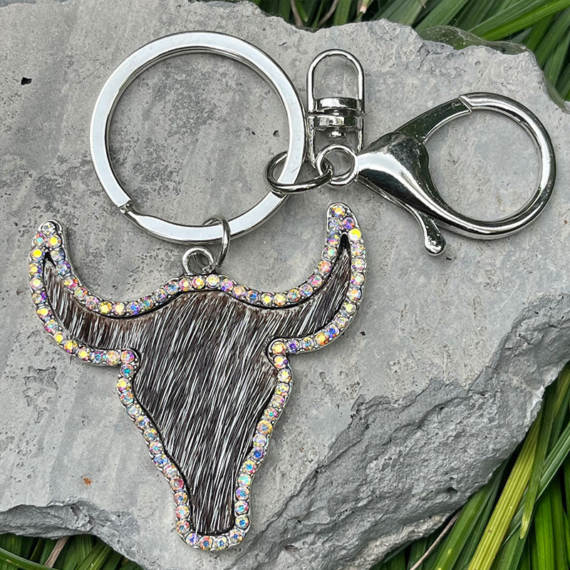 Bull Shape Key Chain-Teresa&#39;s Fashionista LLC