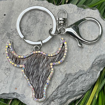 Bull Shape Key Chain-Teresa&#39;s Fashionista LLC