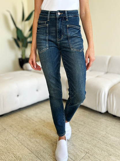 Judy Blue Full Size High Waist Skinny Jeans-Teresa&#39;s Fashionista LLC