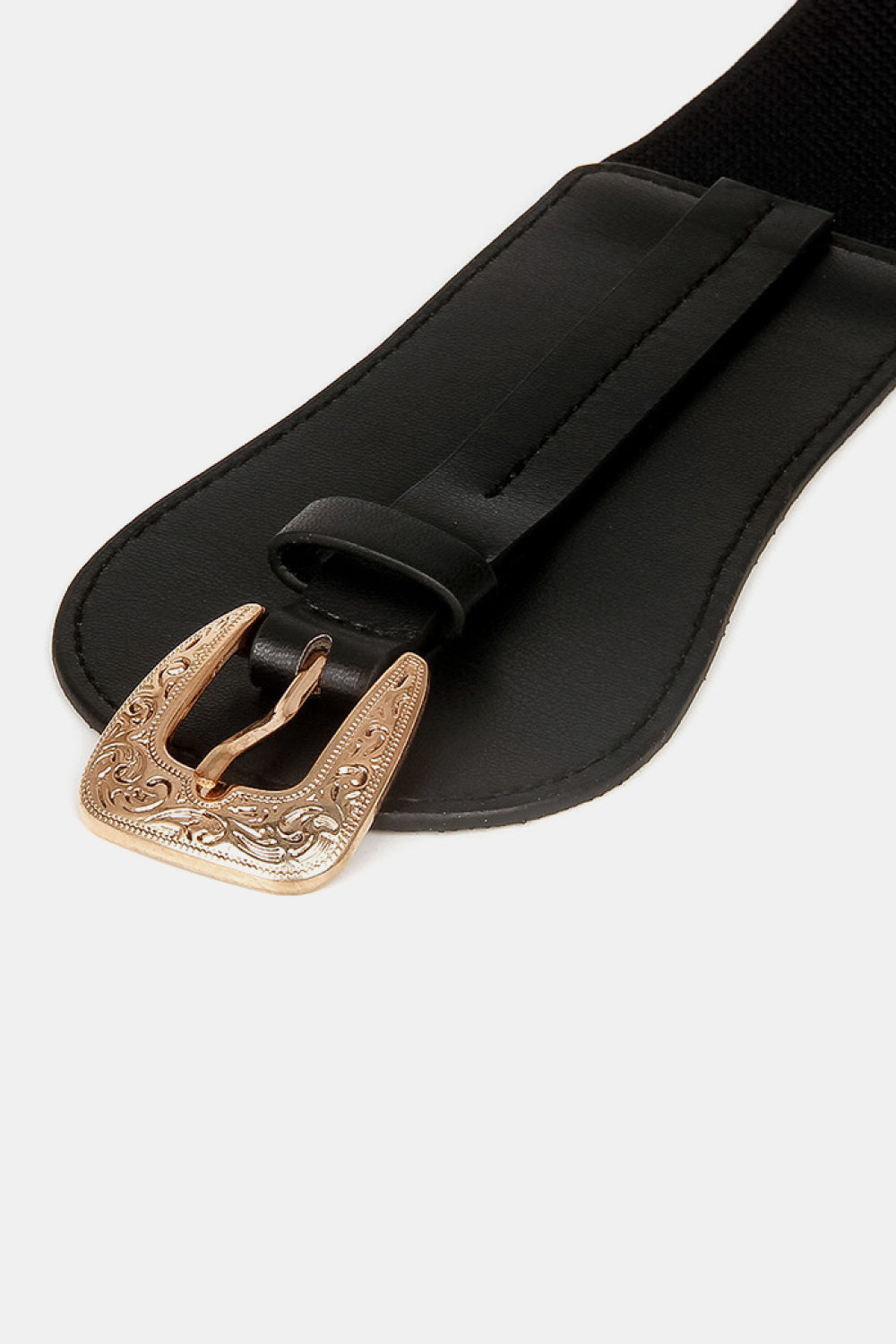 Wide Elastic Belt with Alloy Buckle-Teresa&#39;s Fashionista LLC