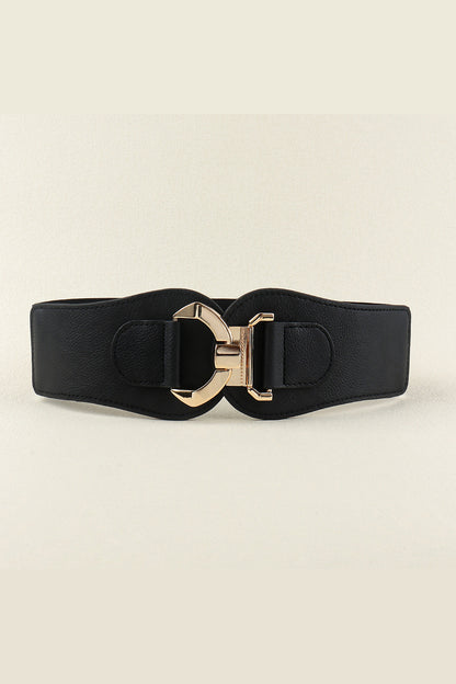 Alloy Buckle Elastic Belt-Teresa&#39;s Fashionista LLC