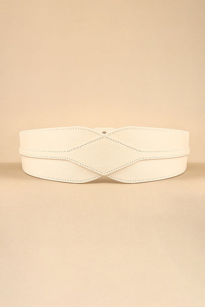 Elastic Wide PU Belt-Teresa&#39;s Fashionista LLC