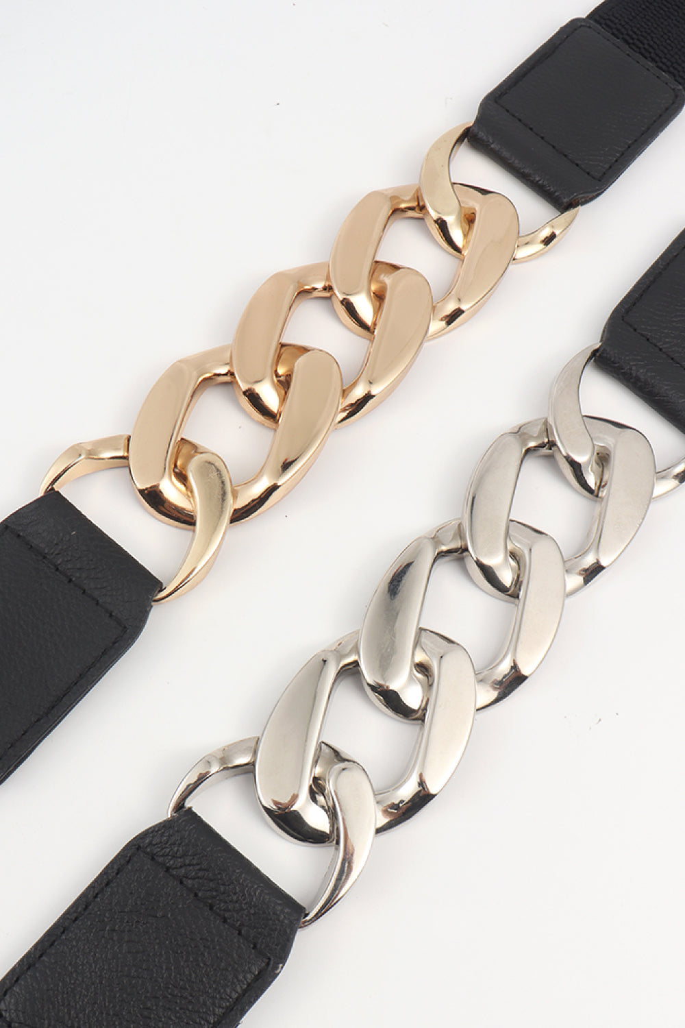 Chain Detail Elastic Belt-Teresa&#39;s Fashionista LLC