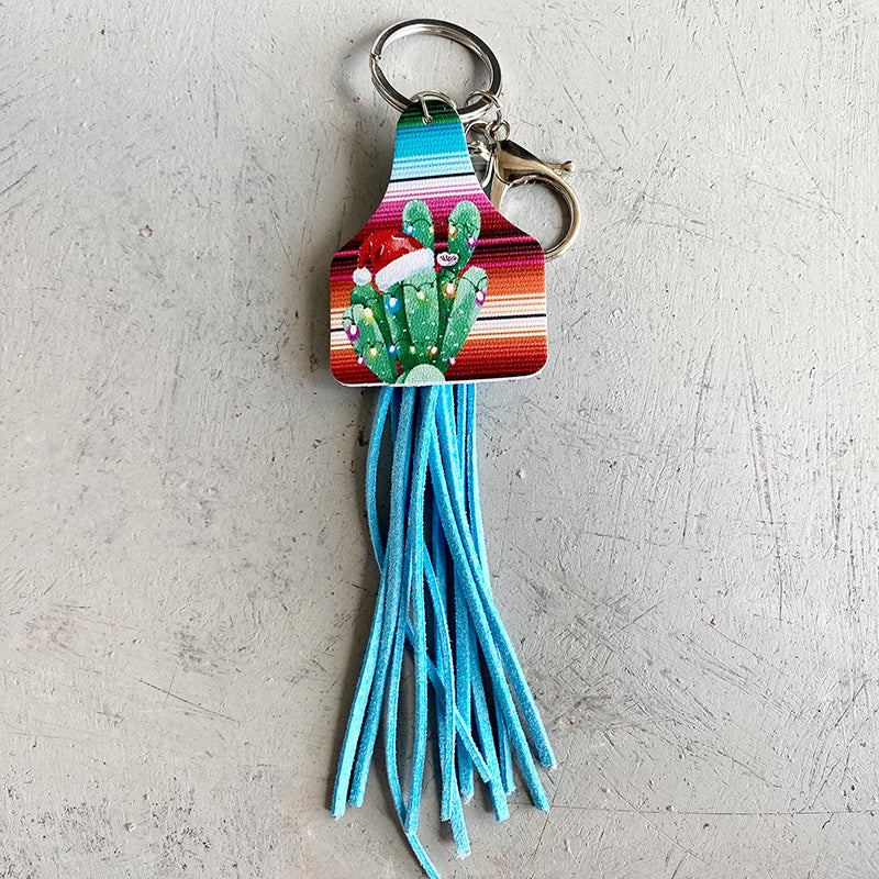 Chimney Shape Fringe Detail Key Chain-Teresa&#39;s Fashionista LLC