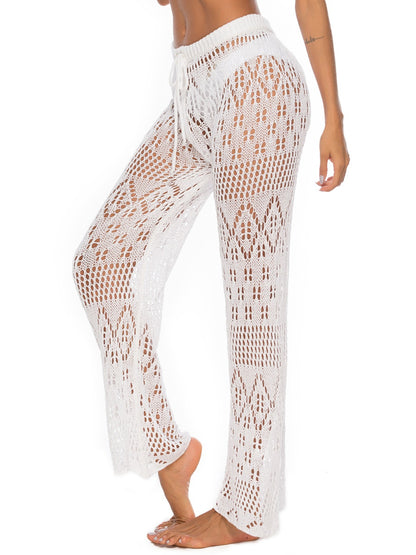 Cutout Straight Swim Pants-Teresa&#39;s Fashionista LLC