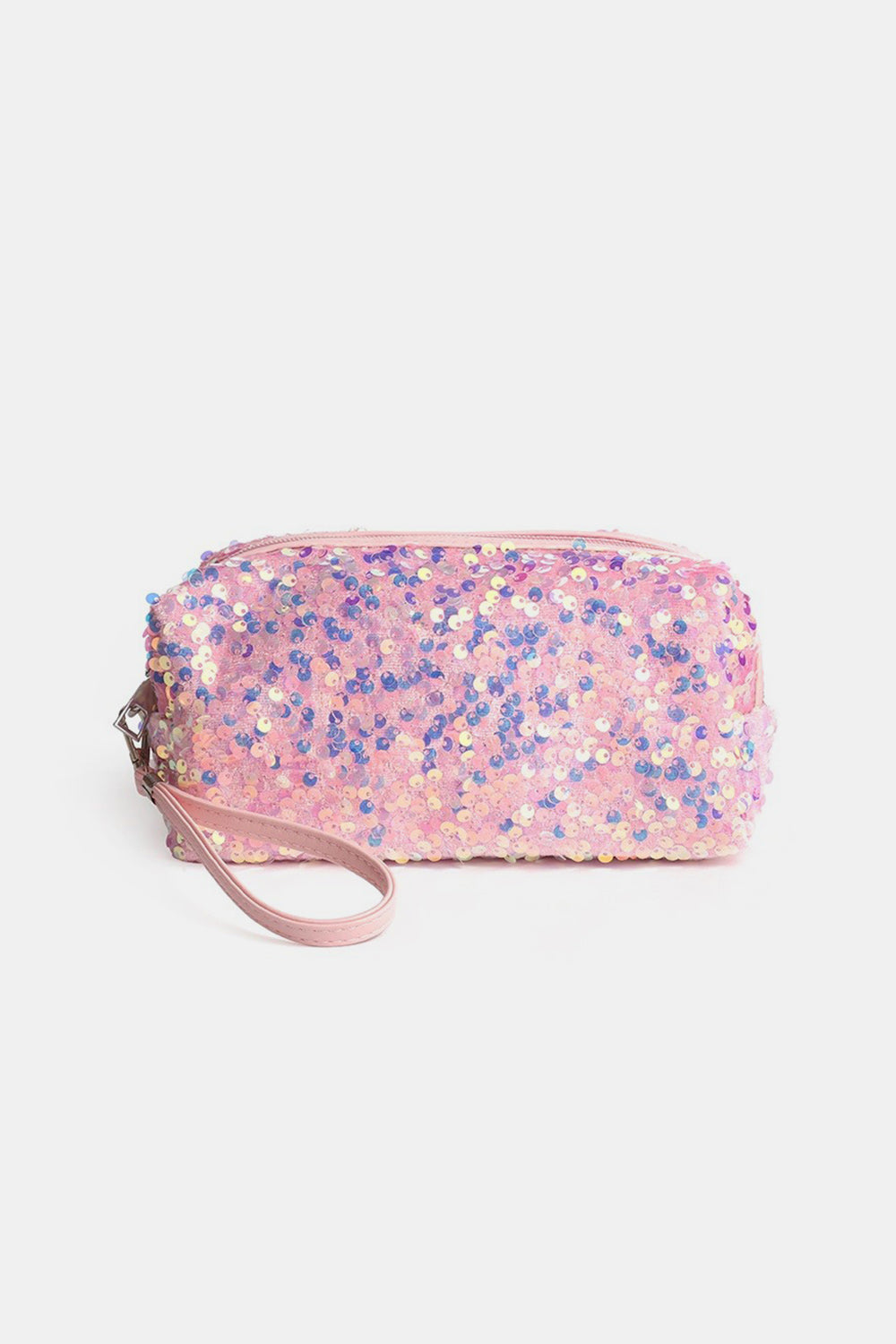 Zenana Colorful Shine Cosmetic Sequin Design Bag-Teresa&#39;s Fashionista LLC