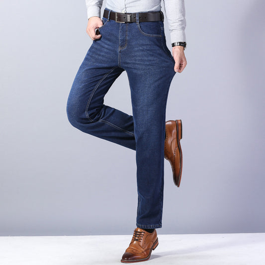 Thickened Plush Jeans Keep Men Warm In Winter - Teresa's Fashionista LLC