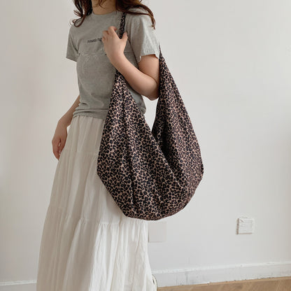 Leopard Polyester Tote Bag-Teresa&#39;s Fashionista LLC