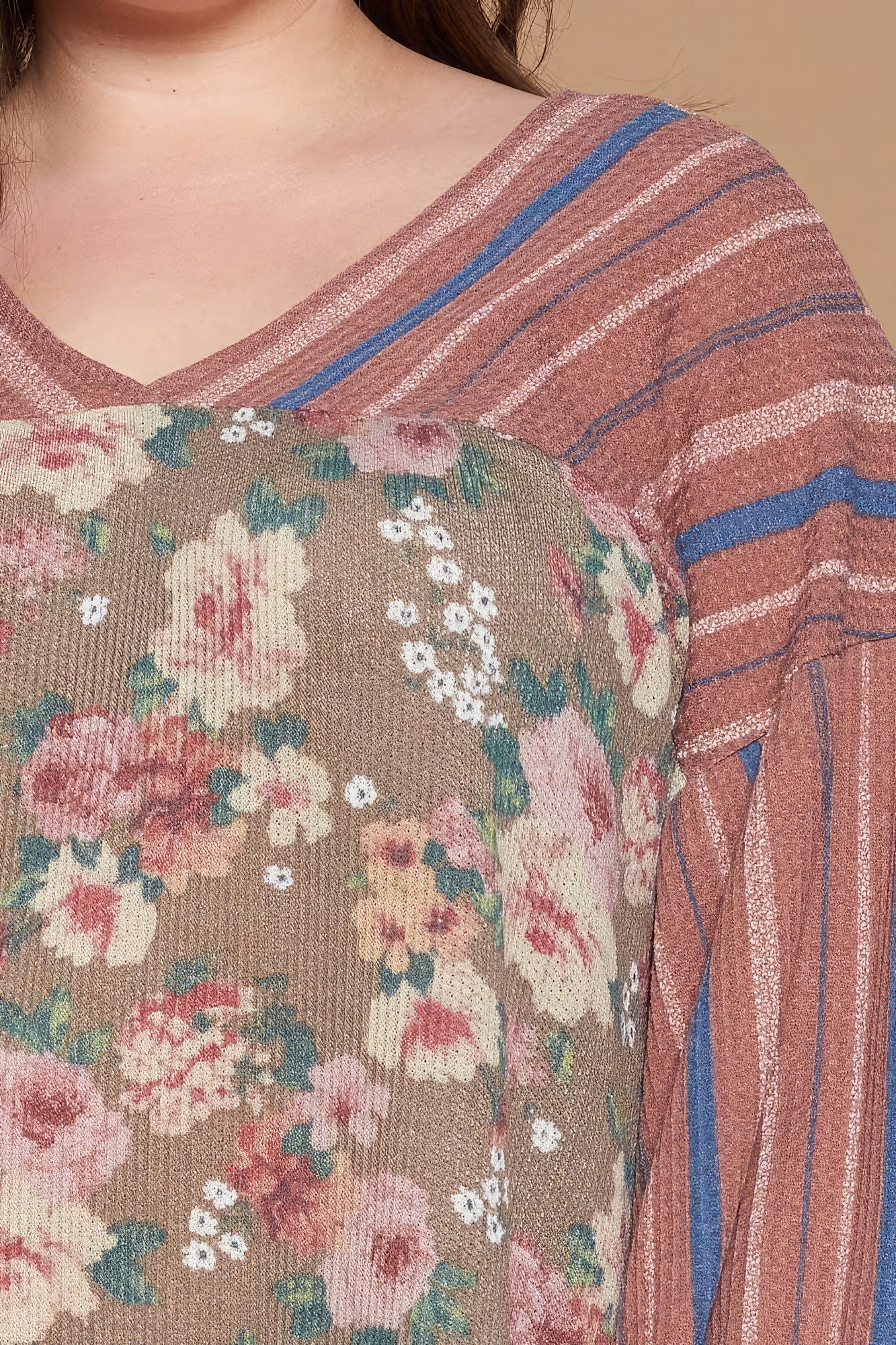 Floral Printed Knit Top-Teresa&#39;s Fashionista LLC