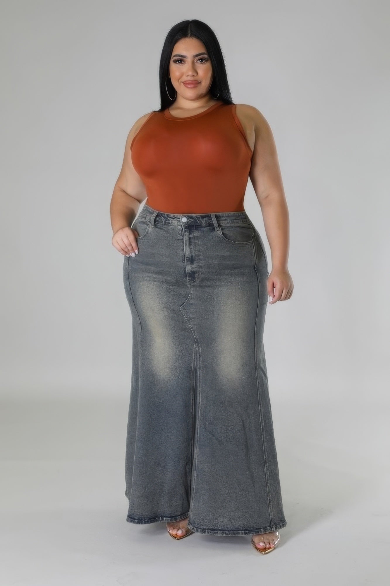 High-waisted Stretch Skirt-Teresa&#39;s Fashionista LLC