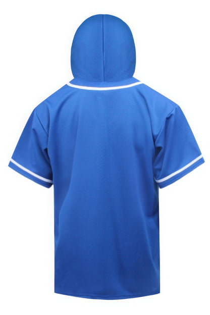 Hooded Baseball Jersey-Teresa&#39;s Fashionista LLC