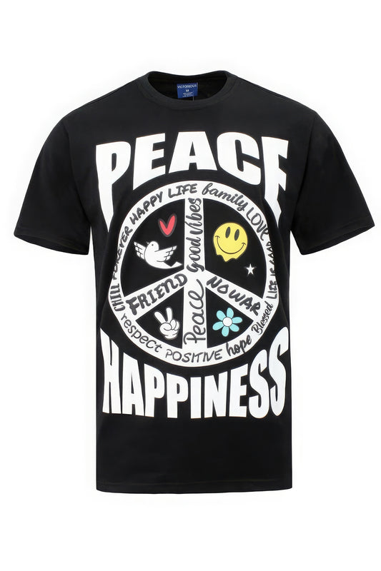 Peace Happiness T-shirts - Teresa's Fashionista LLC