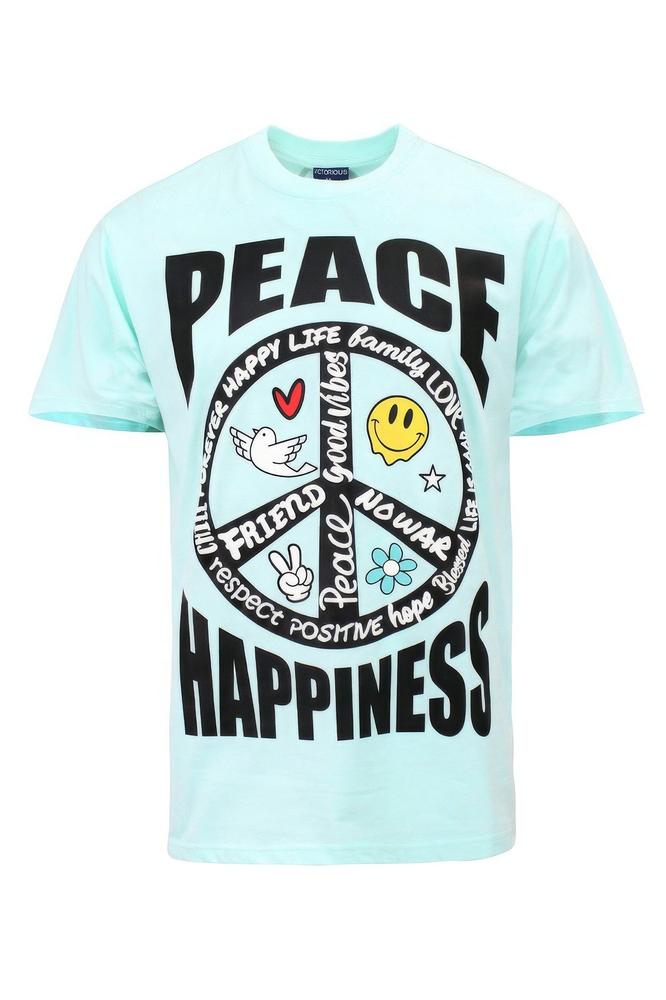 Peace Happiness T-shirts-Teresa&#39;s Fashionista LLC