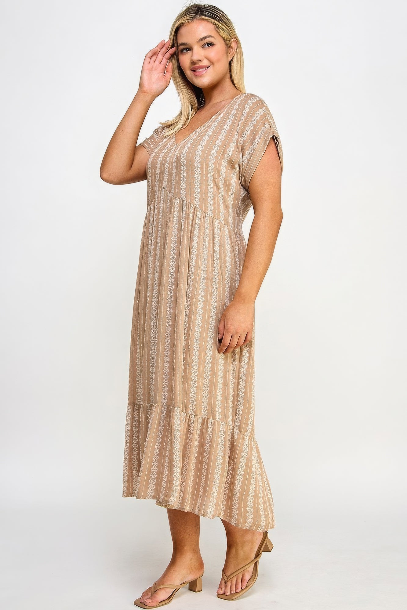 Boho Maxi Dress W/ Slip-Teresa&#39;s Fashionista LLC