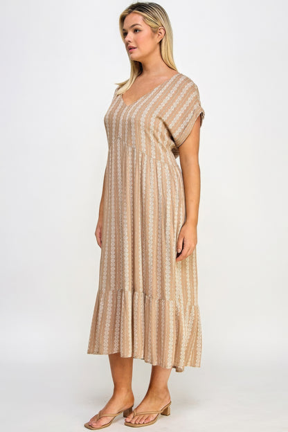 Boho Maxi Dress W/ Slip-Teresa&#39;s Fashionista LLC