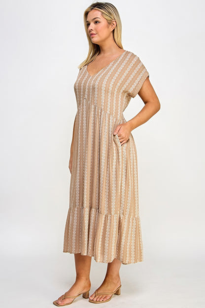 Boho Maxi Dress W/ Slip-Teresa&#39;s Fashionista LLC