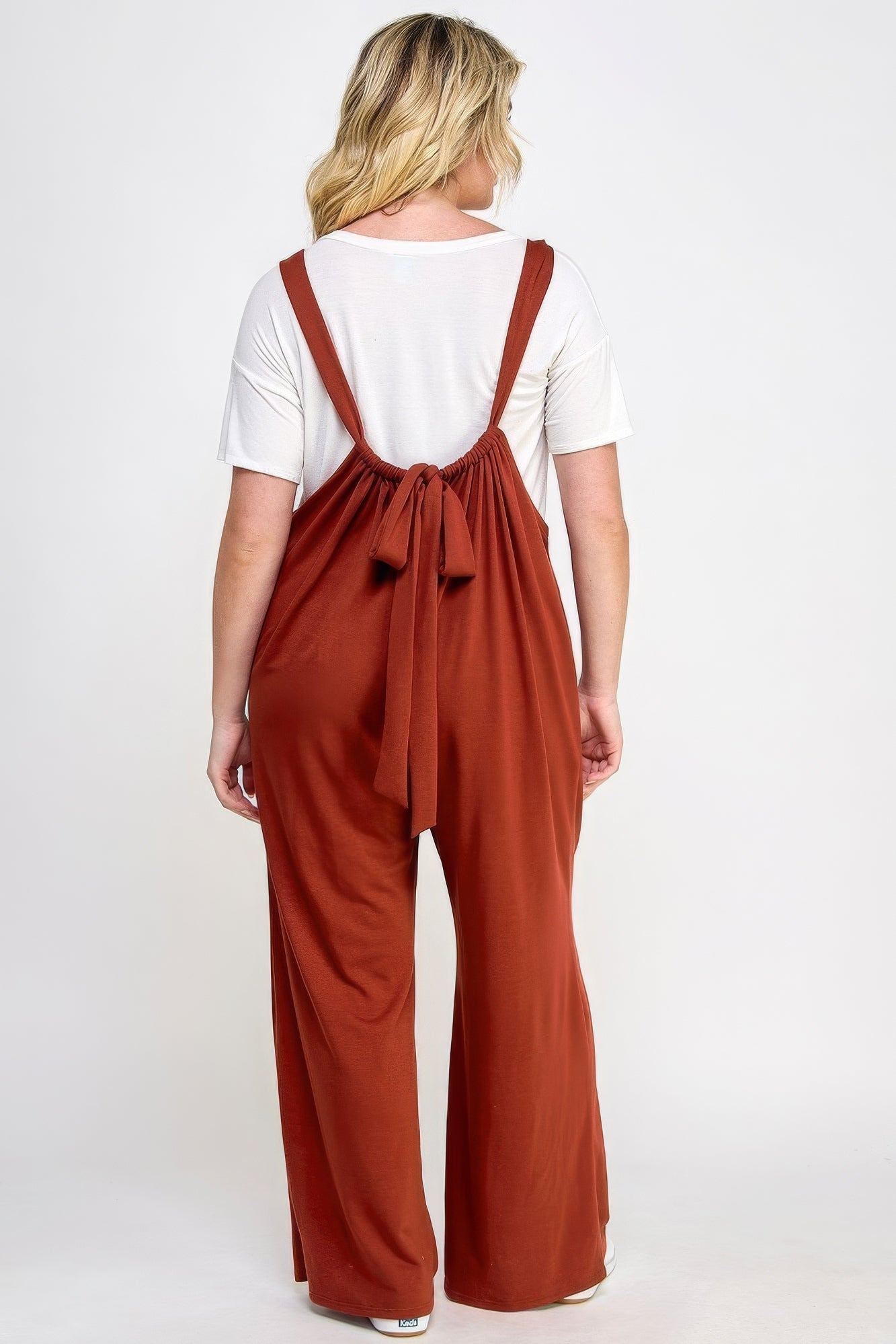 French Terry Wide Leg Jumpsuit Overalls-Teresa&#39;s Fashionista LLC