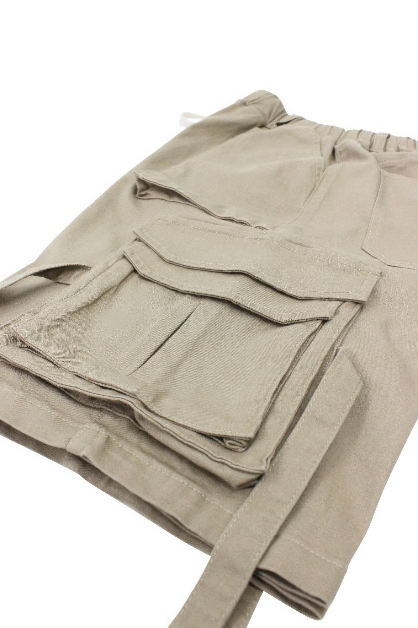 Twill Tuility Jogger Shorts-Teresa&#39;s Fashionista LLC