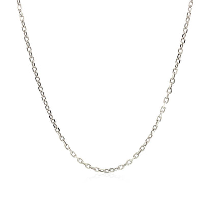 Sterling Silver Rhodium Plated Cable Chain (1.50 mm)-Teresa&#39;s Fashionista LLC