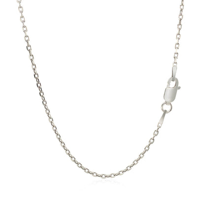 Sterling Silver Rhodium Plated Cable Chain (1.50 mm)-Teresa&#39;s Fashionista LLC