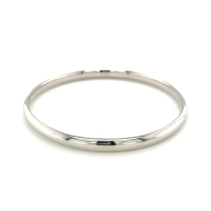 Classic Bangle in 14k White Gold (5.00 mm)