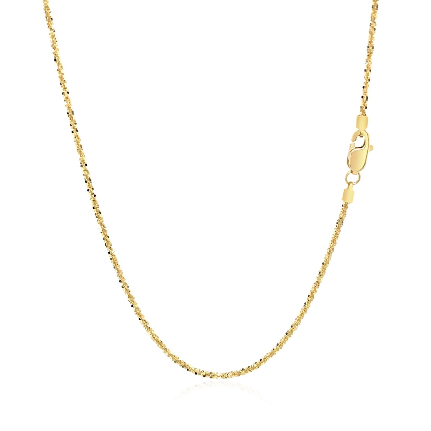 14k Yellow Gold Sparkle Chain (1.10 mm)