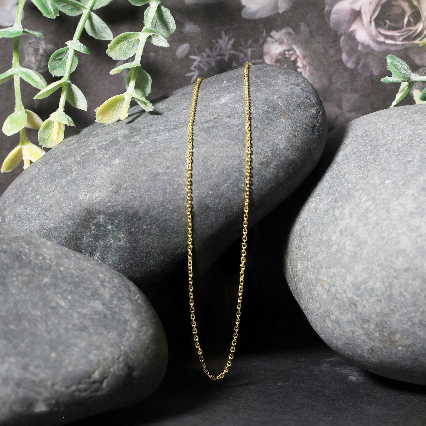 18k Yellow Gold Cable Chain (1.10 mm)