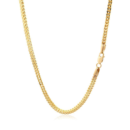 14k Yellow Gold Light Weight Wheat Chain (3.20 mm)-Teresa&#39;s Fashionista LLC