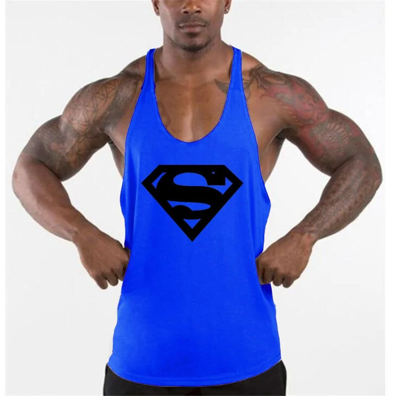 New Arrivals Bodybuilding Cotton Gym Sleeveless Tank Top for Men-Teresa&#39;s Fashionista LLC