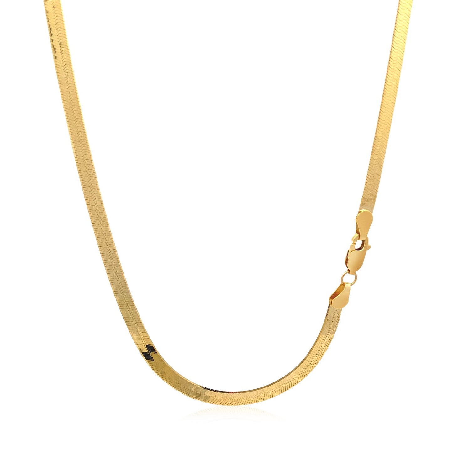 14k Yellow Gold Super Flex Herringbone Chain (3.80 mm)