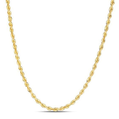 14k Yellow Gold Light Rope Chain (3.00 mm)