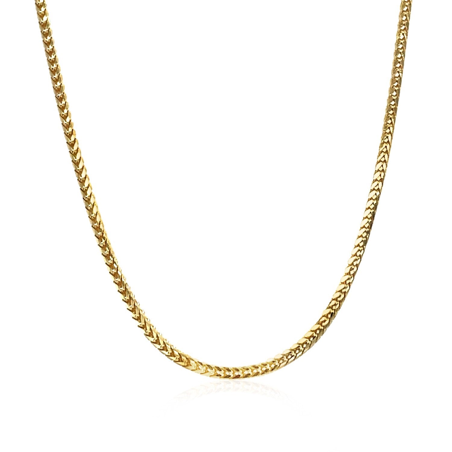 18k Yellow Gold Franco Chain (1.60 mm)-Teresa&#39;s Fashionista LLC